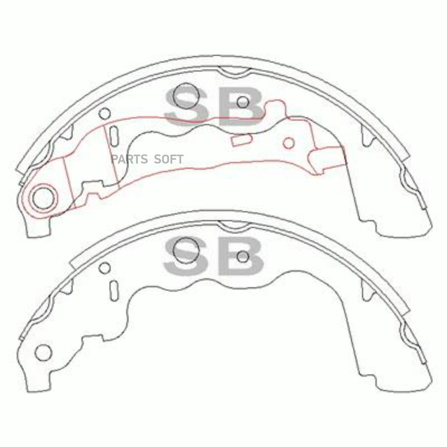 

Колодки барабанные RENAULT Logan/LADA LARGUS D=230x42mm без ABS SANGSIN BRAKE SA191