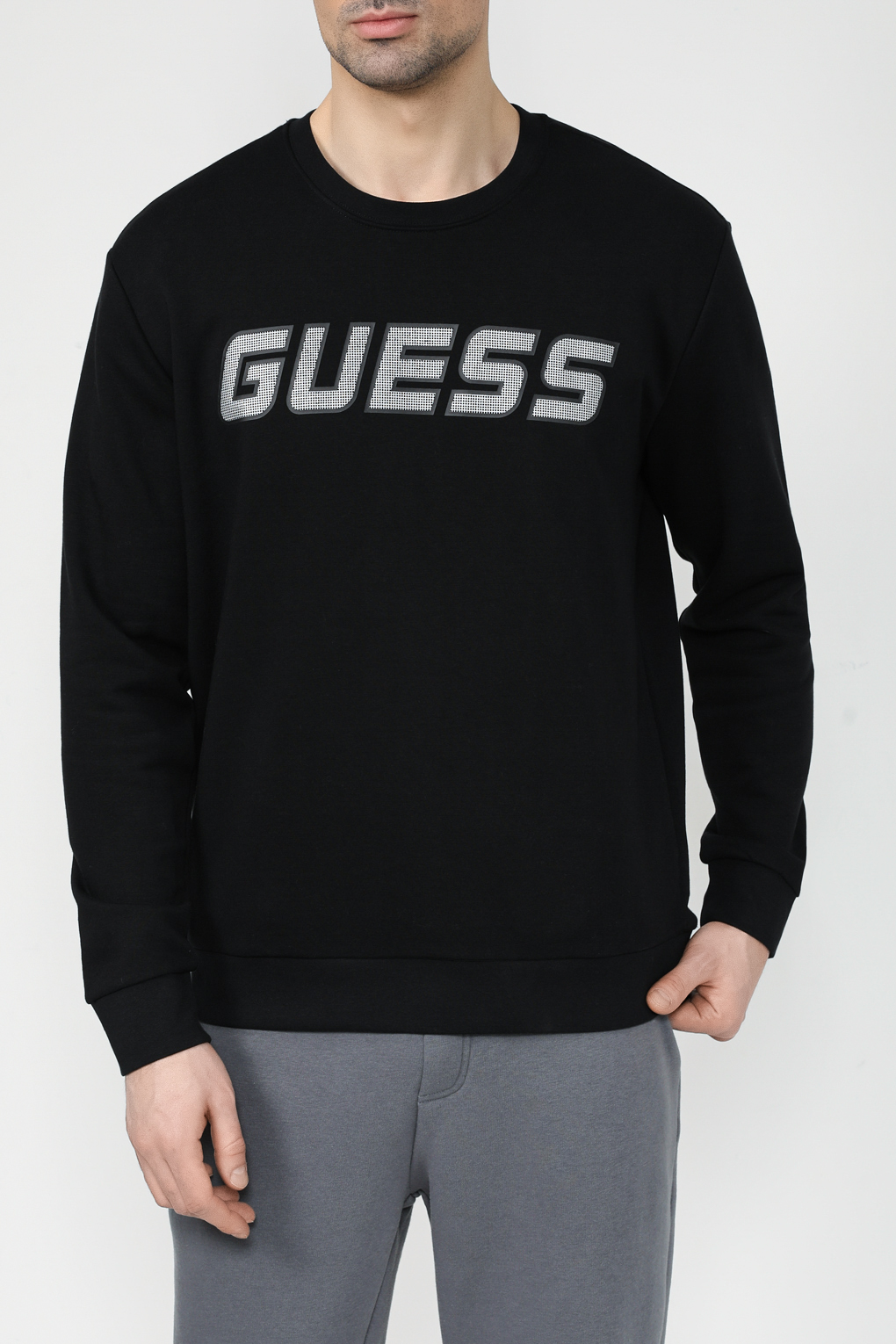 Свитшот мужской Guess Z4RQ13 KBK32 черный M 6850₽