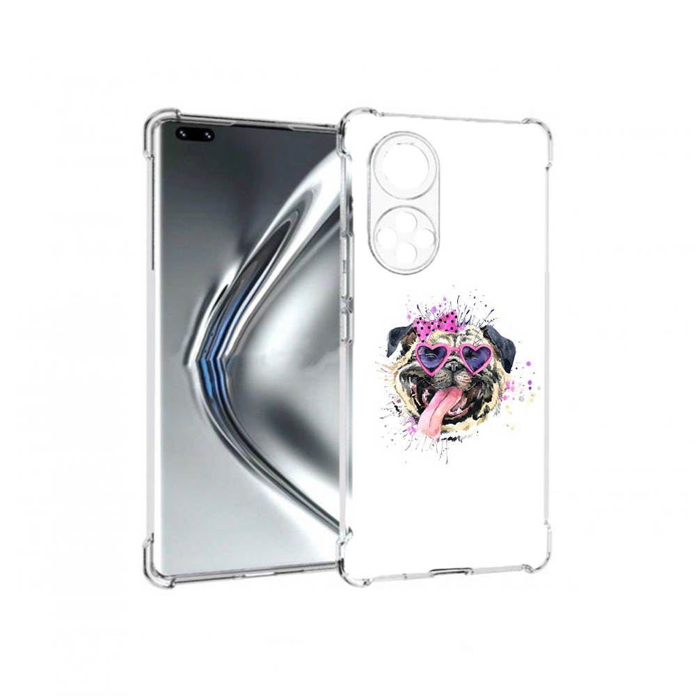 

Чехол MyPads Tocco для Honor 50 Pro Веселая собака (PT195008.23.43), Прозрачный, Tocco