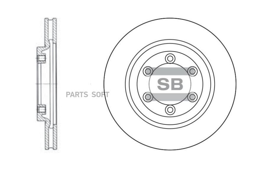 

Диск тормозной передний SANGSIN BRAKE SD3015