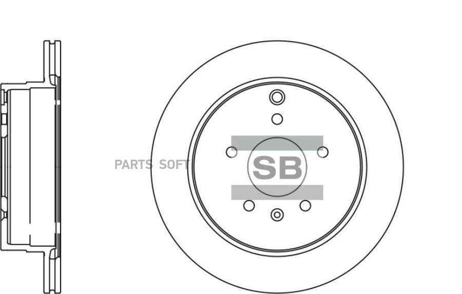 

Тормозной диск Sangsin brake задний для Chevrolet Captiva/Opel Antara 303 мм SD3039