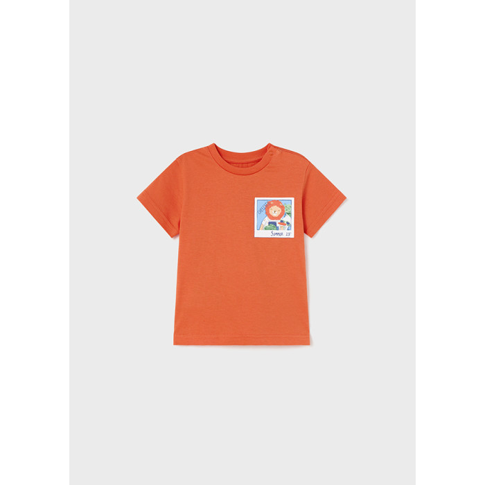 Футболка детская Mayoral 1019, оранжевый, 80 эмаль универсальная kudo ku 1019 оранжевый 520мл