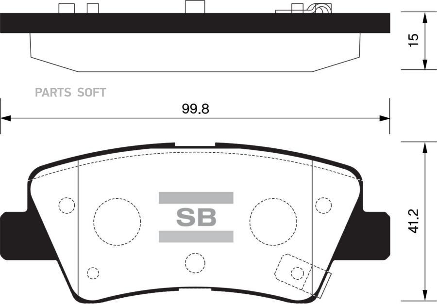 

Тормозные колодки Sangsin brake задние SP1407