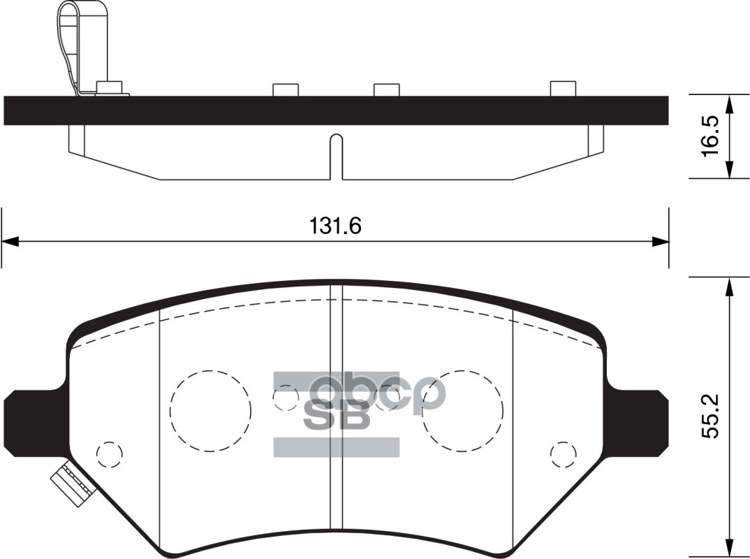 

Тормозные колодки Sangsin brake передние SP2134