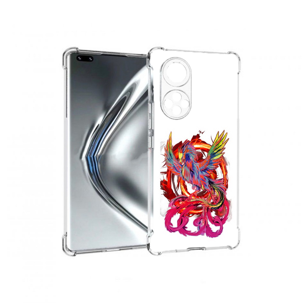 

Чехол MyPads Tocco для Honor 50 Pro красочный феникс (PT195008.23.414), Прозрачный, Tocco