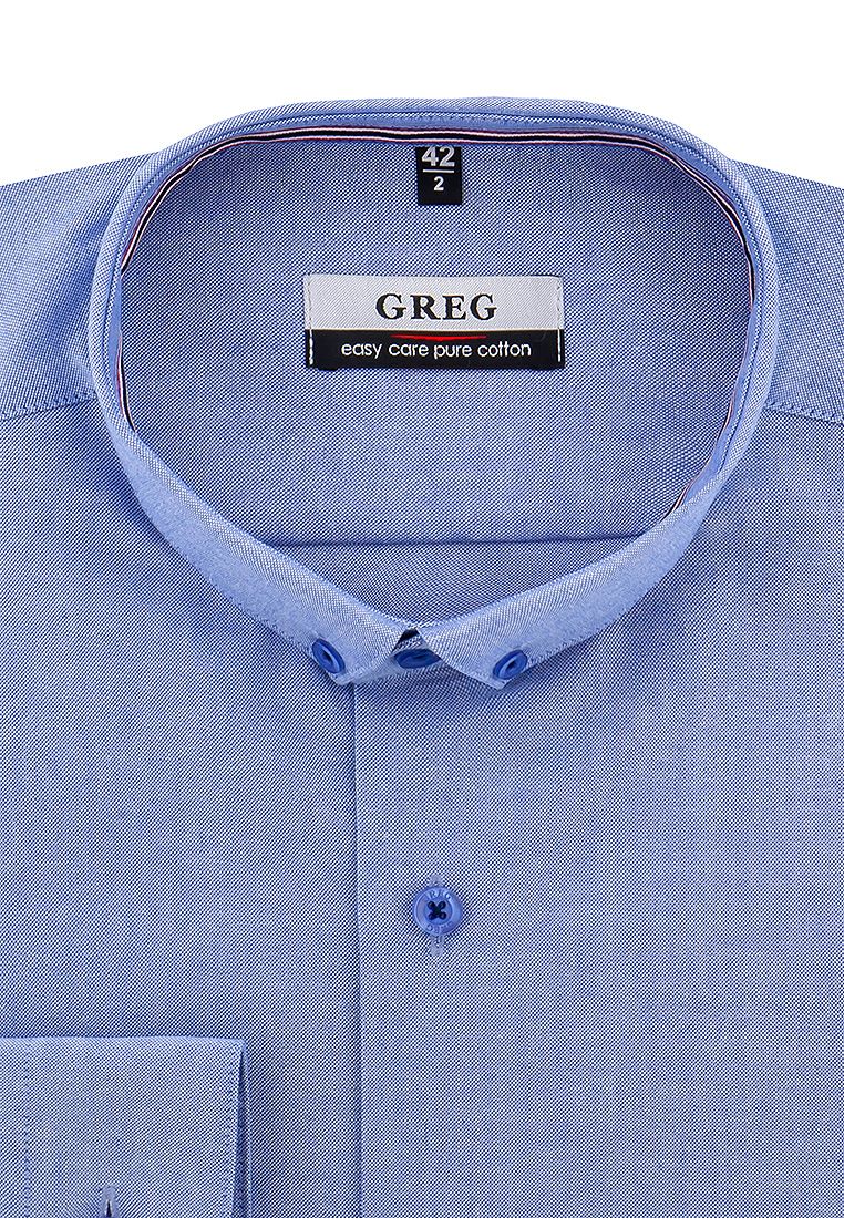 

Рубашка мужская Greg 01-00012744 голубая 44, Голубой, 01-00012744