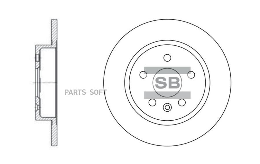 

Диск тормозной задний SANGSIN BRAKE SD3032