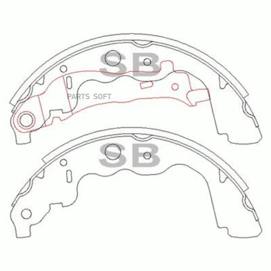

Тормозные колодки Sangsin brake задние SA191