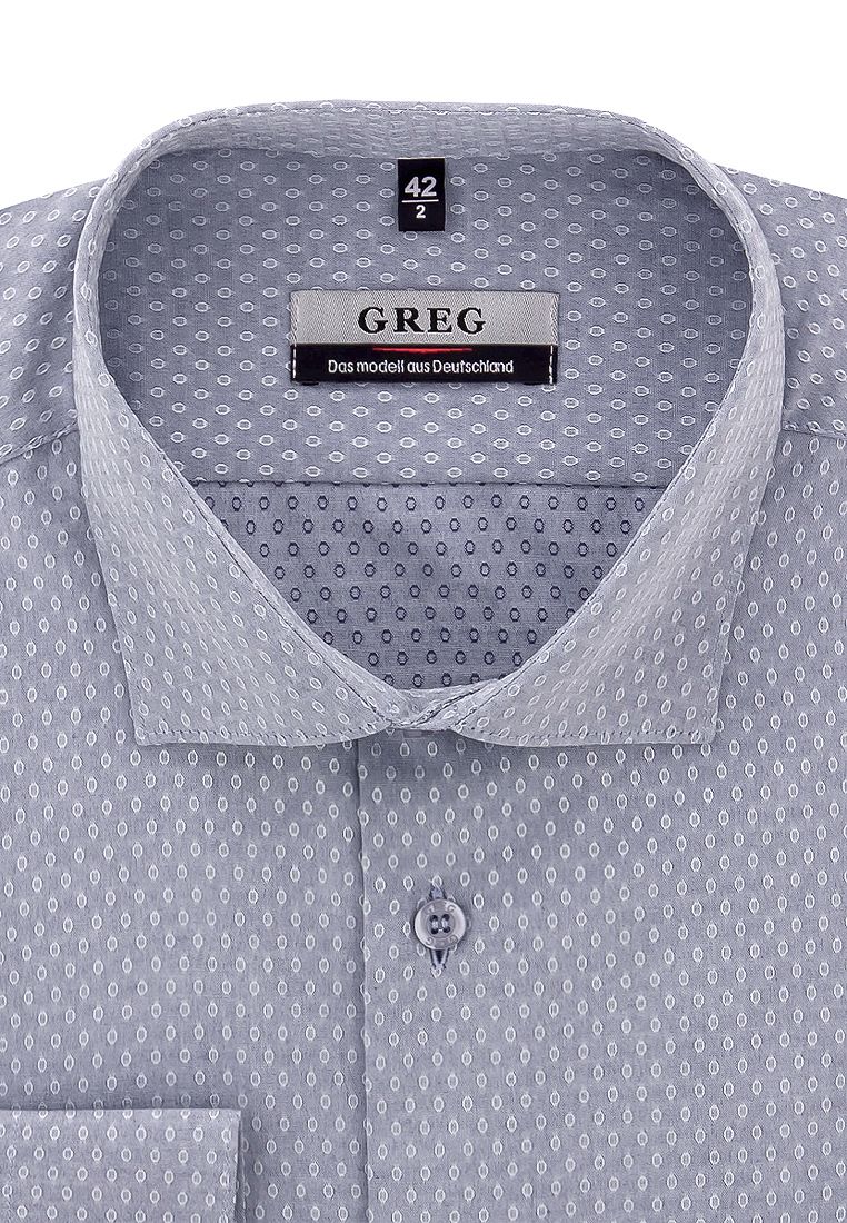 

Рубашка мужская Greg 01-00012352 синяя 40, Серый, 01-00012352