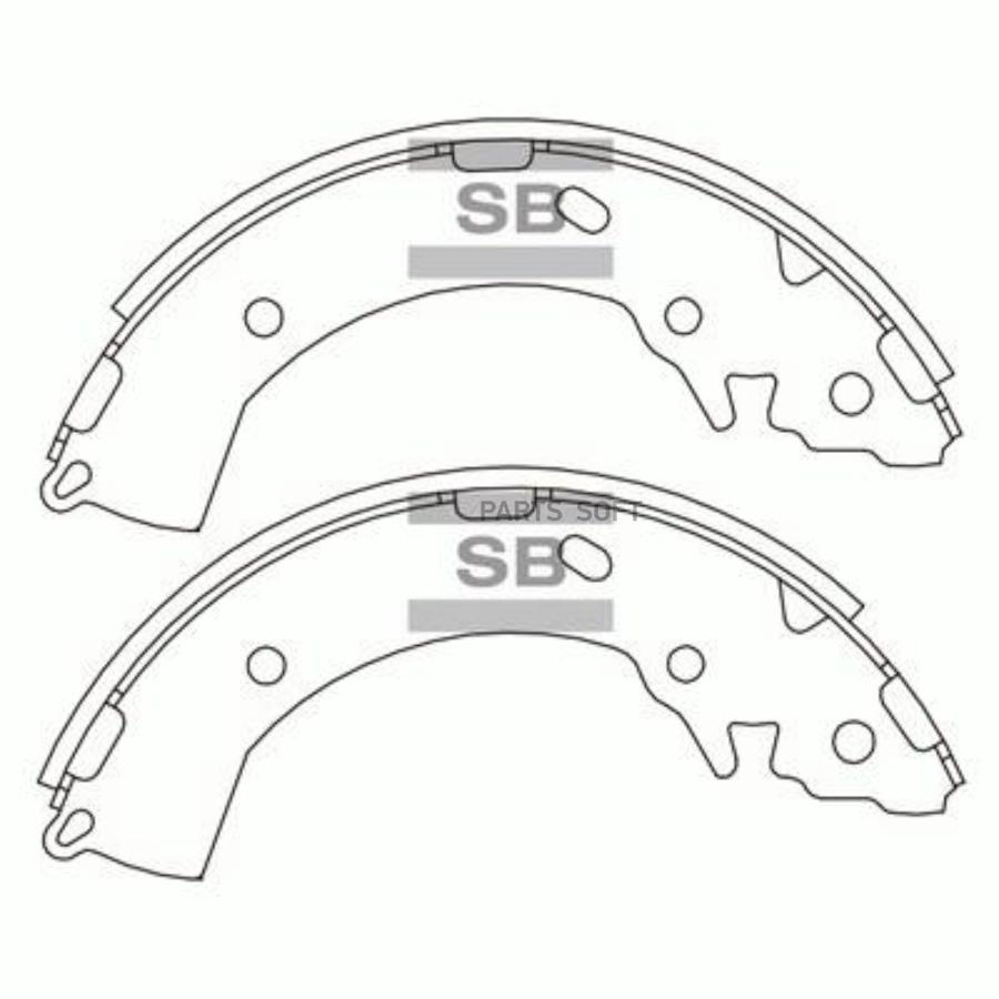 

Колодки тормозные Sangsin brake барабанные SA133