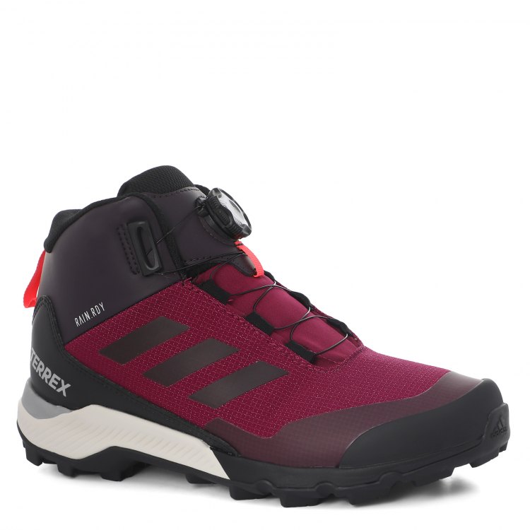 фото Кроссовки adidas terrex winter mid b для девочек, бордово-фиолетовый 5,5 uk