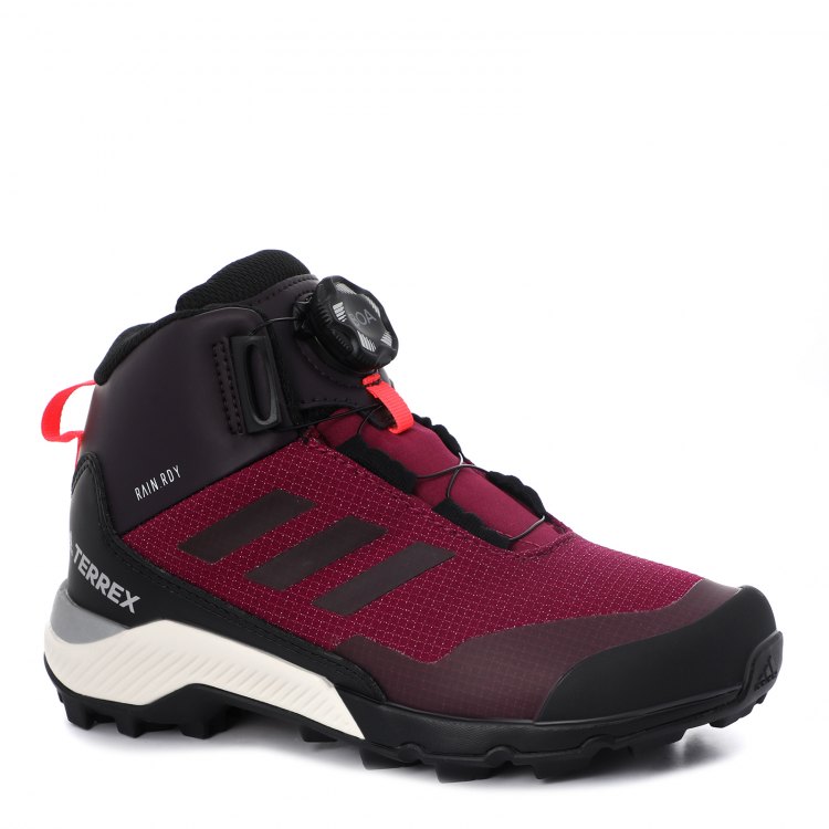 фото Кроссовки adidas terrex winter mid b для девочек, бордово-фиолетовый 33,5 eu