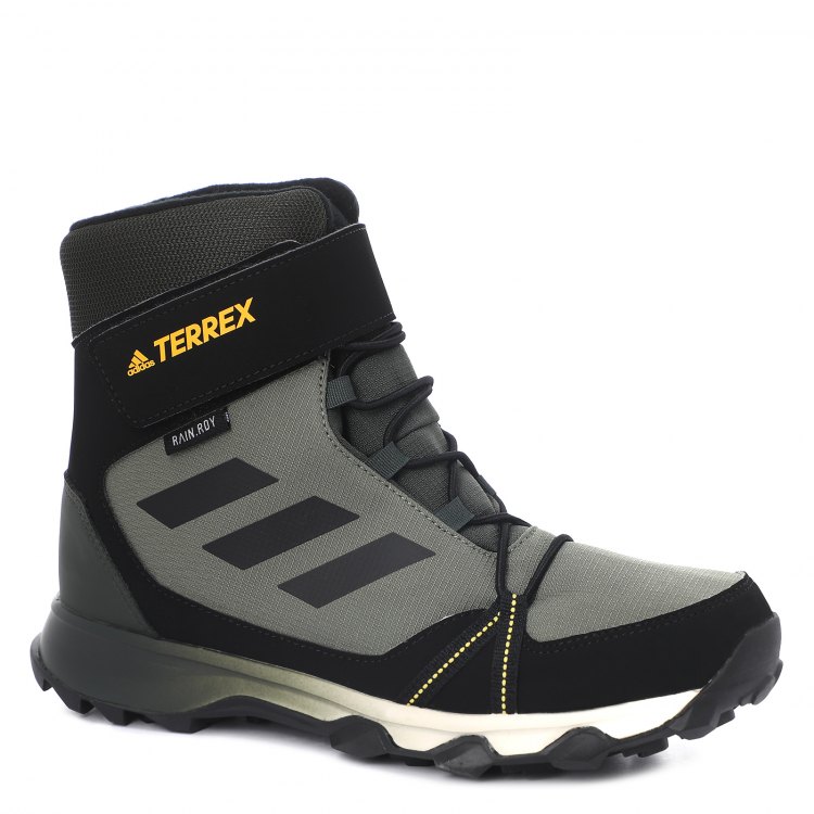 фото Кроссовки adidas terrex snow cf c.rd для мальчиков, светло-зеленый 3 uk