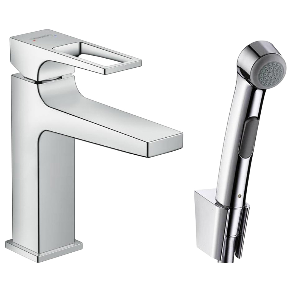 фото Смеситель с гигиеническим душем hansgrohe metropol 74522000