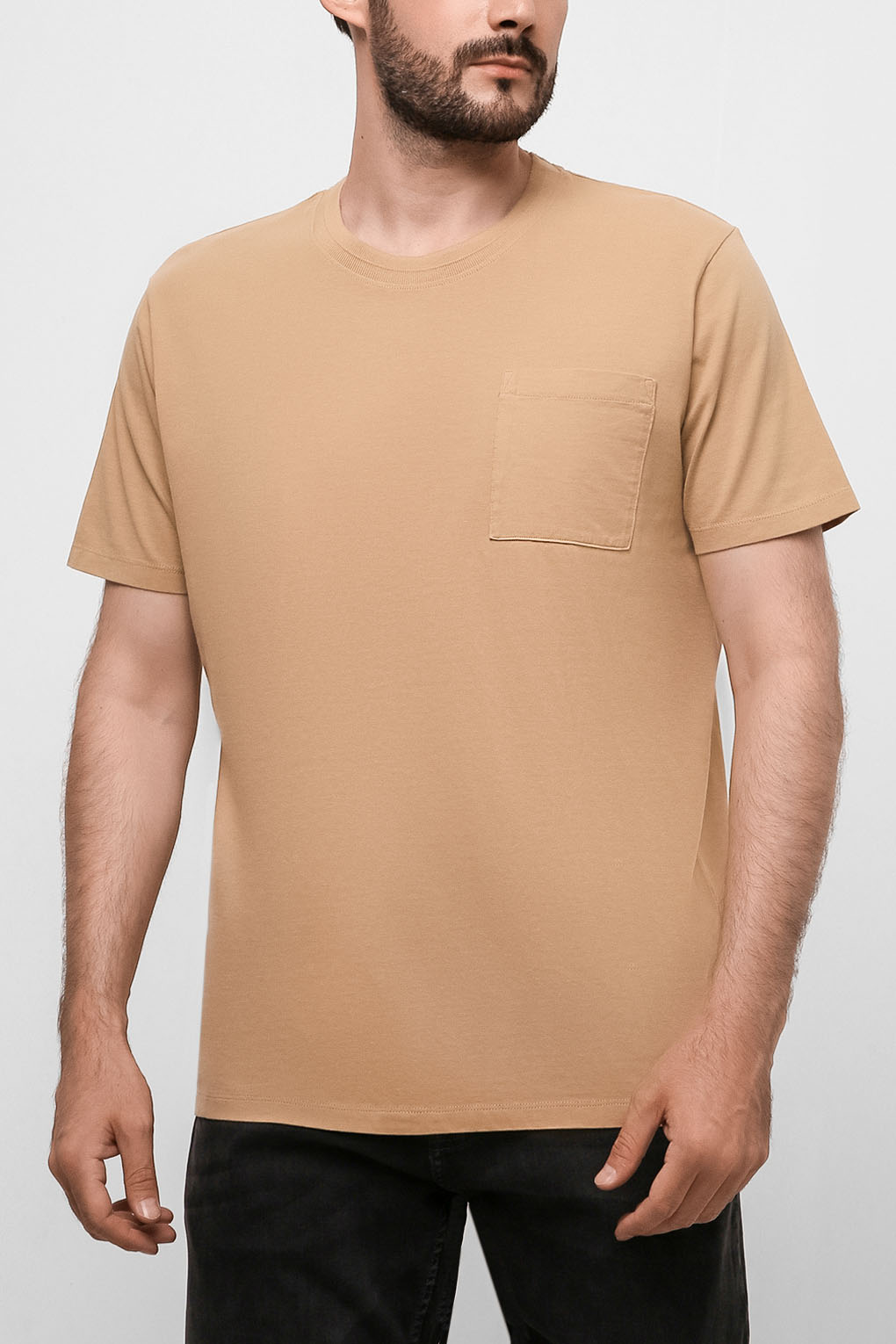 

Футболка мужская Esprit Casual 992EE2K303 бежевая S, Бежевый, 992EE2K303