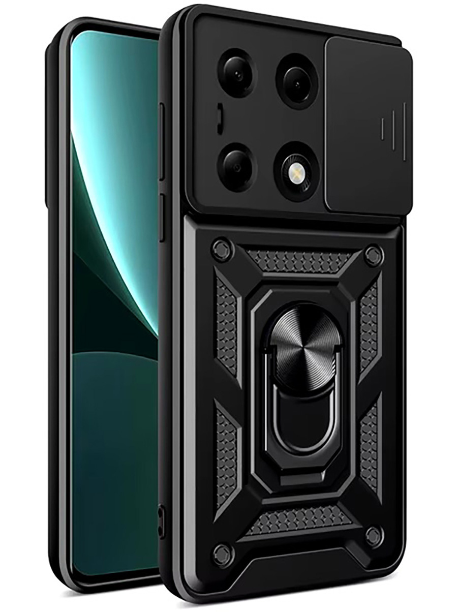 

Противоударный чехол на Xiaomi Redmi Note 13 Pro 4G / Poco M6 Pro 4G 848123, Черный, 779826813