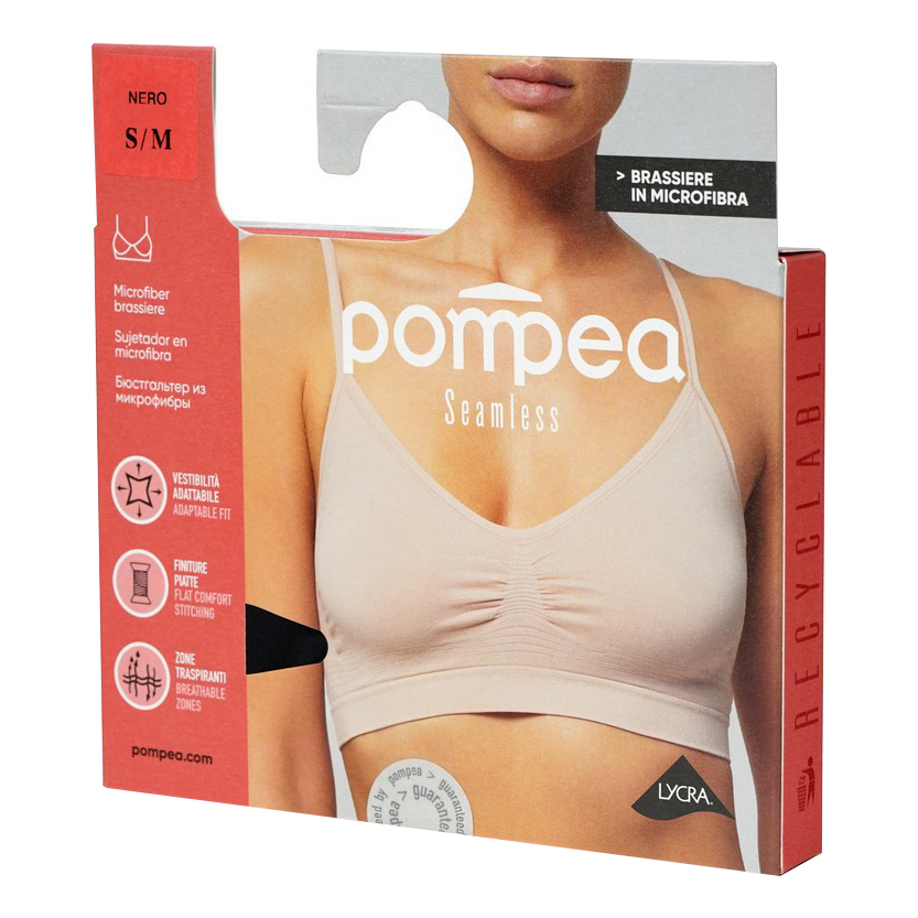 Топ женский Pompea черный S/M