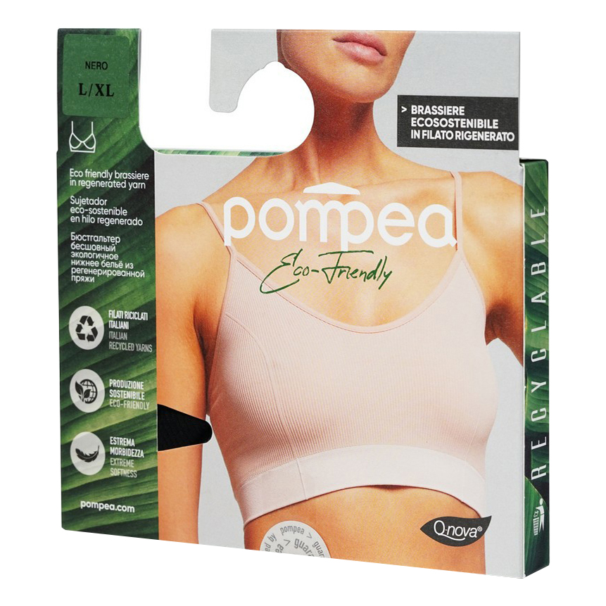 Бюстгальтер женский Pompea черный L/XL