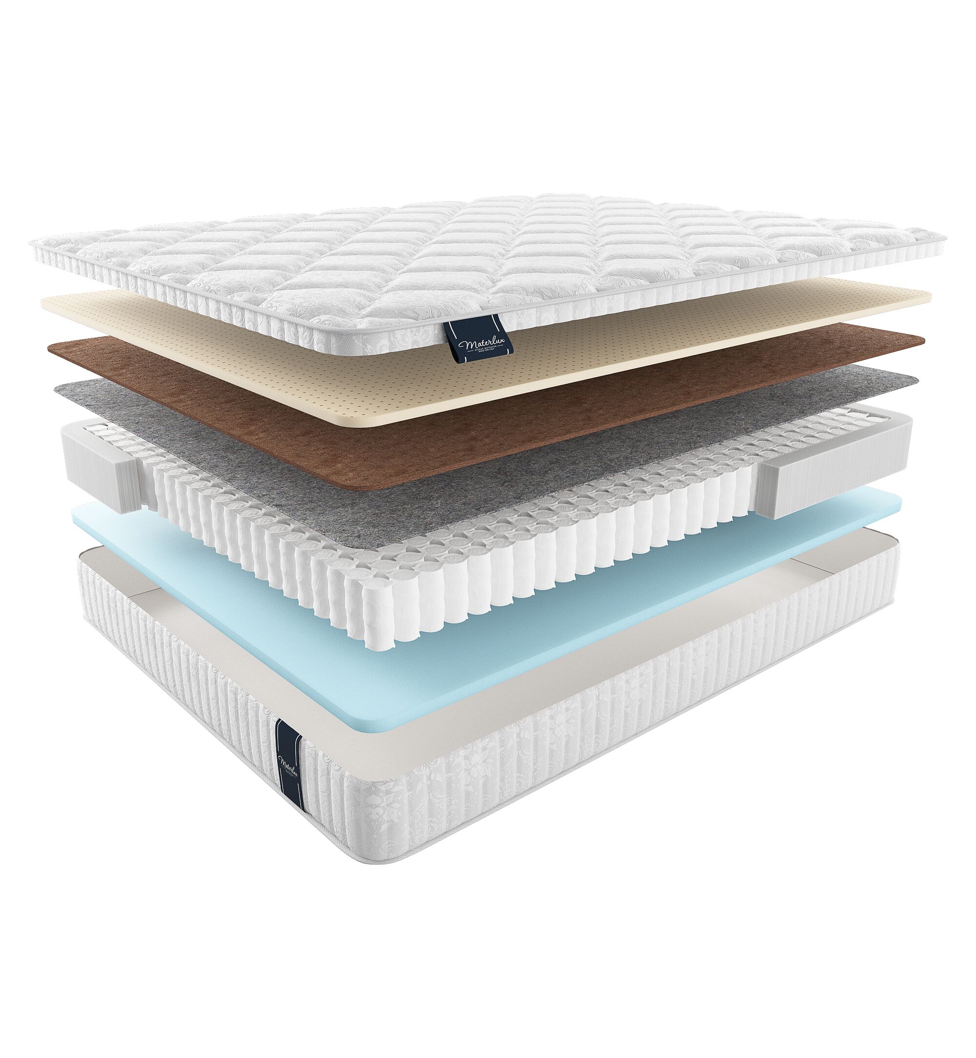 

Матрас Materlux Light Belmonti 140х215, Бежевый;белый;серый;серебристый, Belmonti