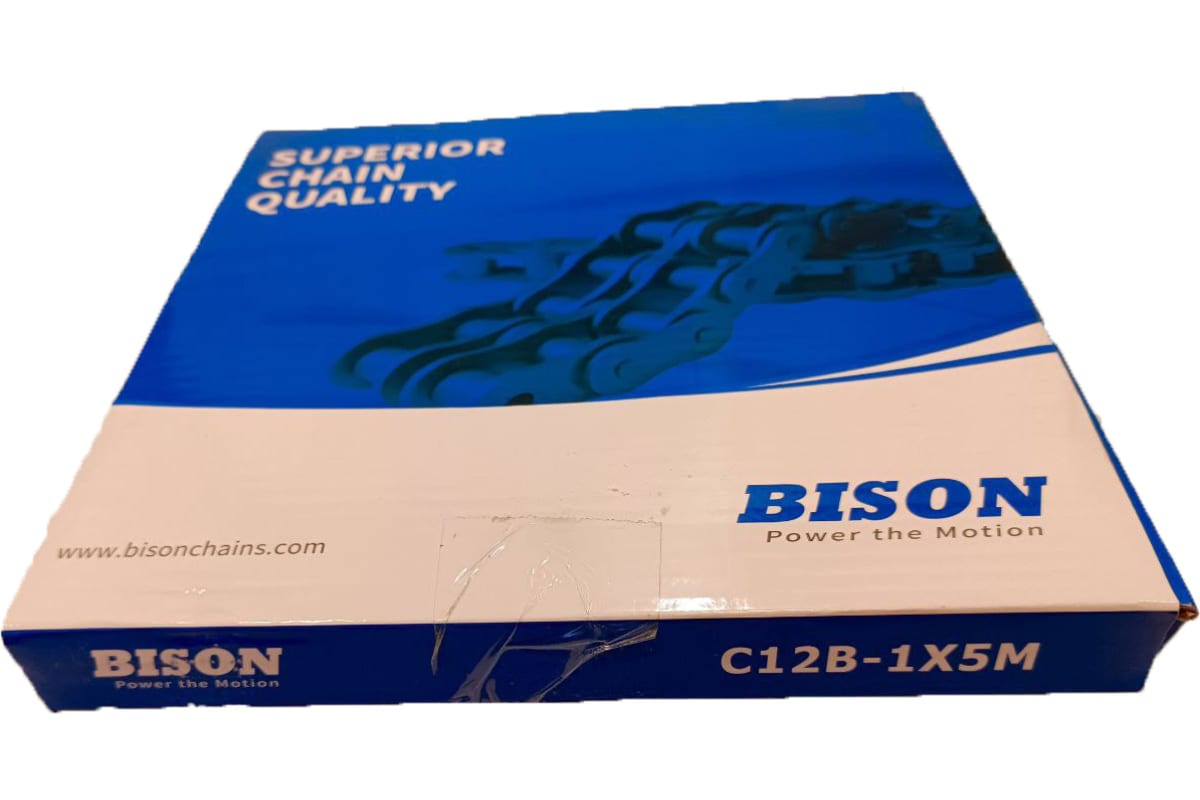 Приводная роликовая однорядная цепь BISON C12В-1 5,029 м ТД036246 роликовая трехрядная приводная цепь iskra