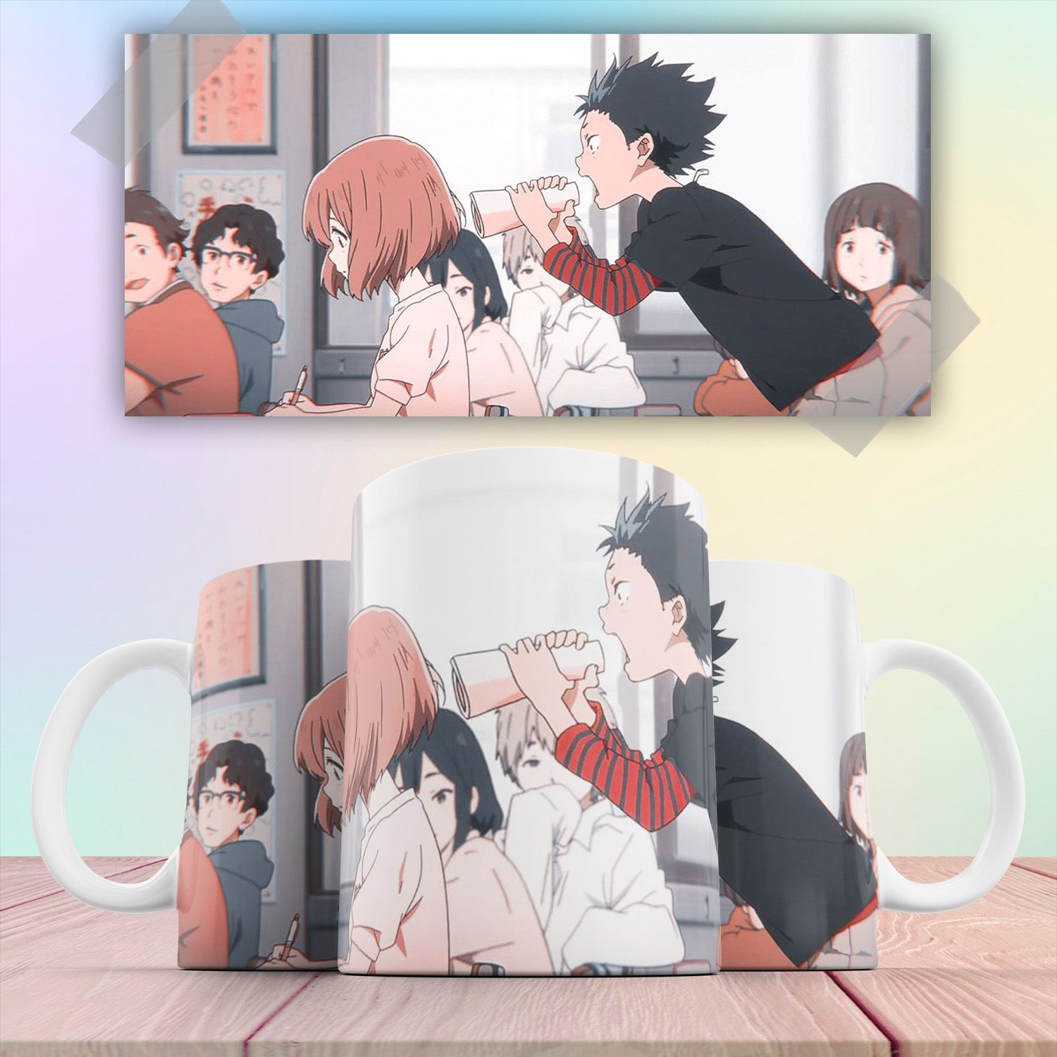 

Кружка аниме Форма Голоса Koe no Katachi Сёко Нисимия Сёя Исида 330 мл