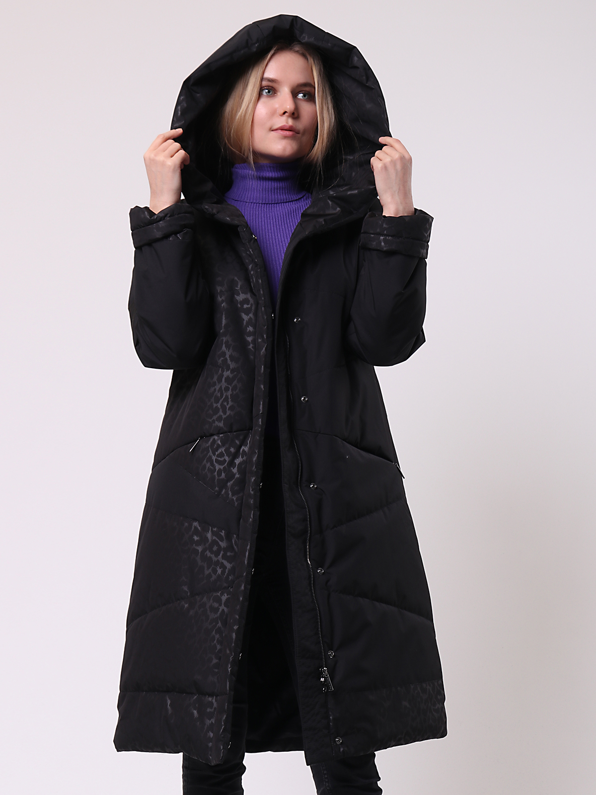 

Пальто женское Maritta 24-3033-10/16 черное 40 EU, Черный, 24-3033-10/16