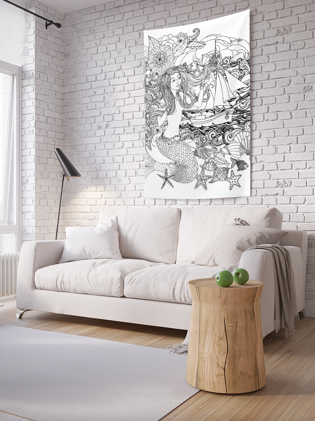 

Вертикальное фотопанно на стену JoyArty Загадочная русалка 100x150 см, Загадочная русалка