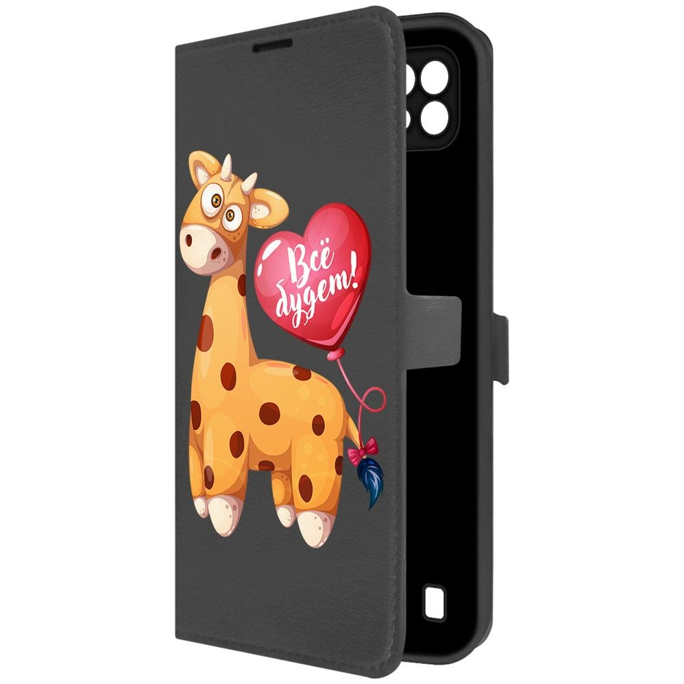 

Чехол-книжка Krutoff Eco Book для Realme C21 Предсказание (черный)