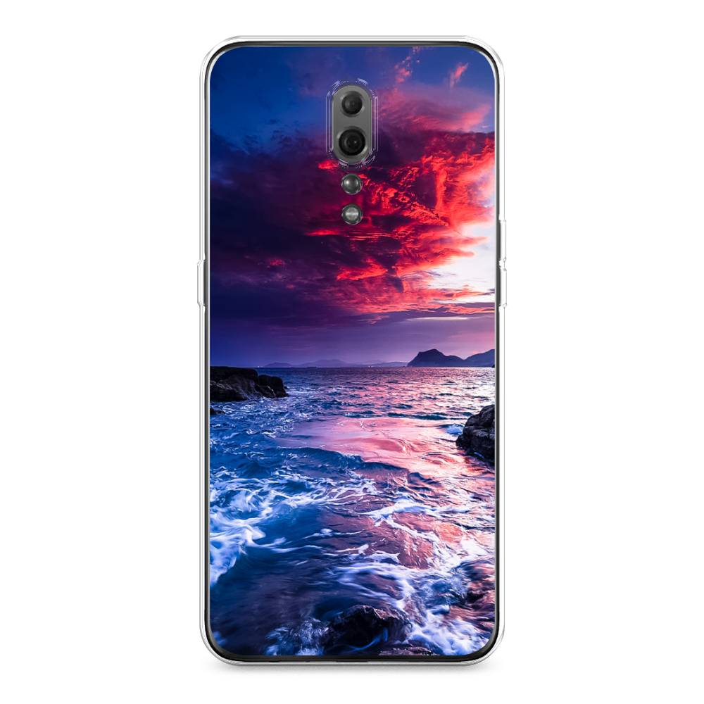 

Чехол Awog на Oppo Reno Z "Волны 1", Разноцветный, 250950-4