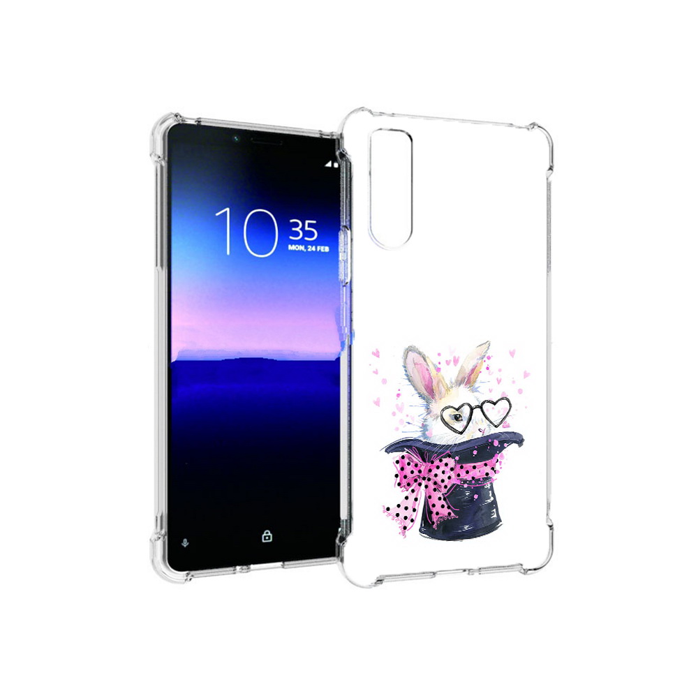 Чехол MyPads Tocco для Sony Xperia 10 II кролик в шляпе (PT158941.227.418)