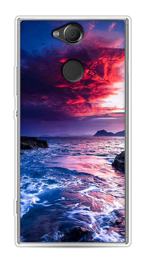 

Чехол Awog на Sony Xperia XA2 "Волны 1", Разноцветный, 53150-4