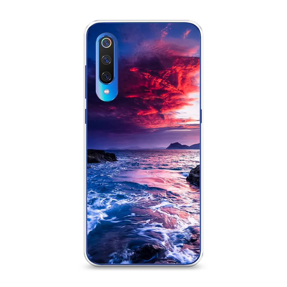 

Чехол Awog на Xiaomi Mi 9 "Волны 1", Разноцветный, 34850-4