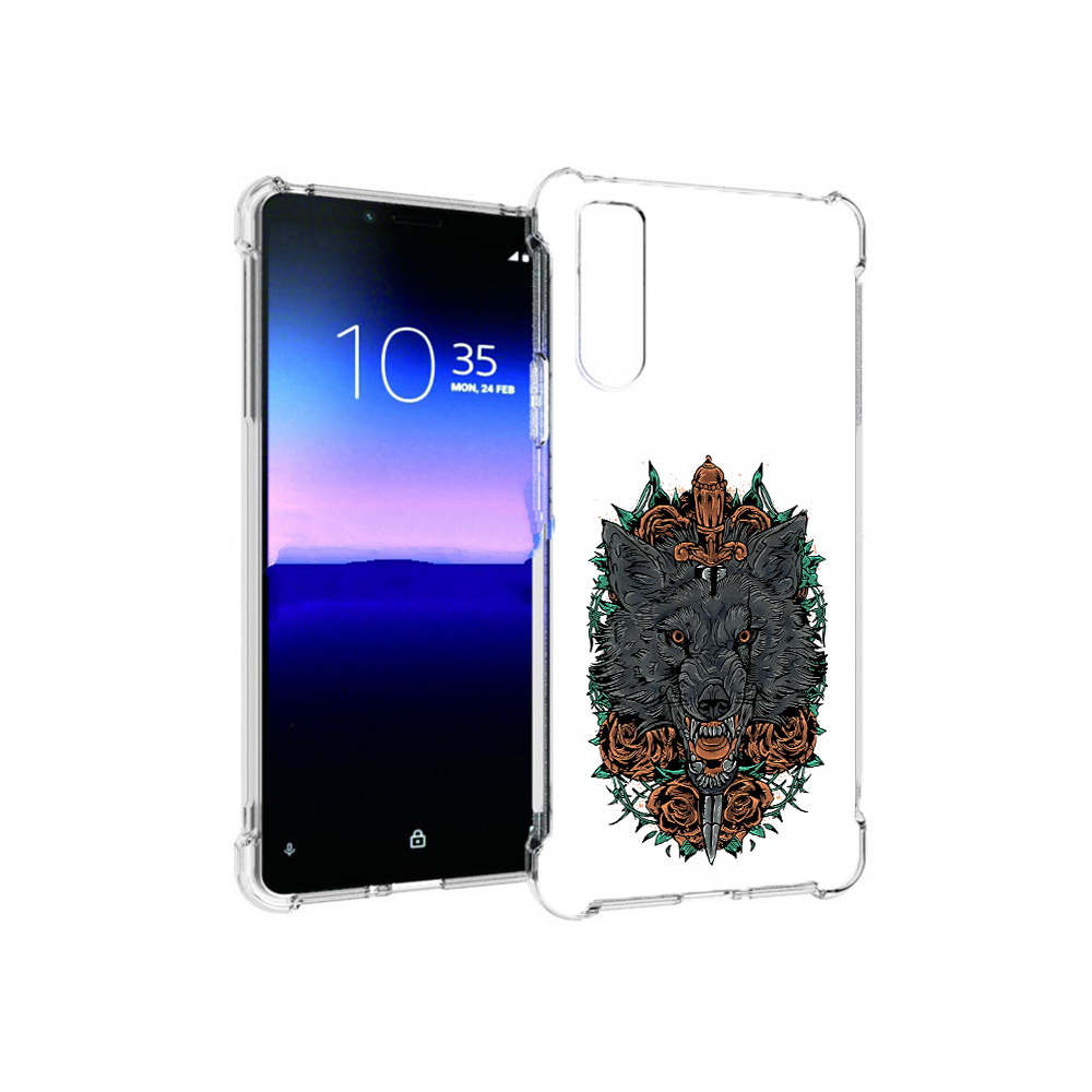 

Чехол MyPads Tocco для Sony Xperia 10 II красивый злой волк (PT158941.227.409), Прозрачный, Tocco