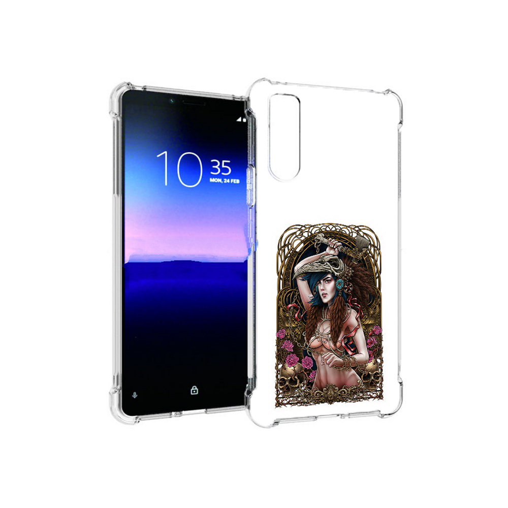 

Чехол MyPads Tocco для Sony Xperia 10 II красивая девушка рисунок (PT158941.227.407), Прозрачный, Tocco