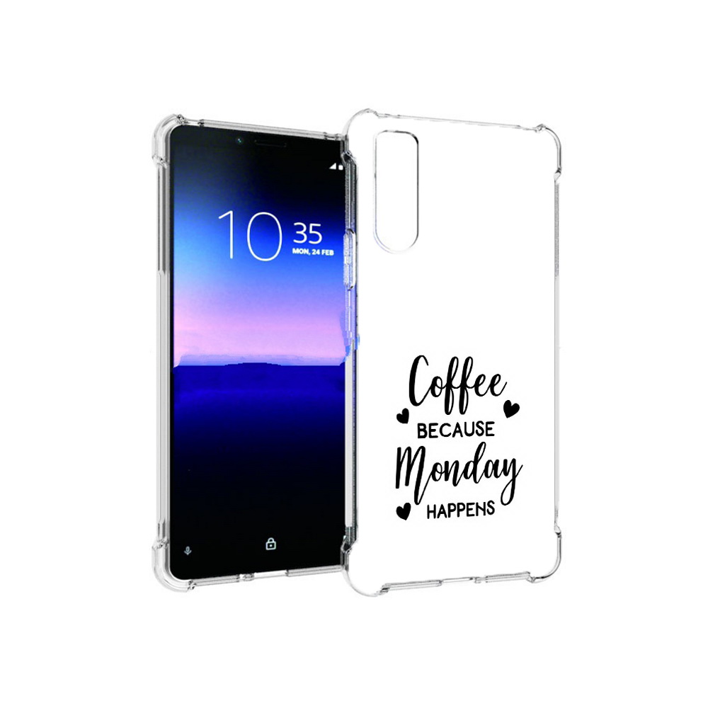 

Чехол MyPads Tocco для Sony Xperia 10 II кофе и понедельник стал счастливым, Прозрачный, Tocco