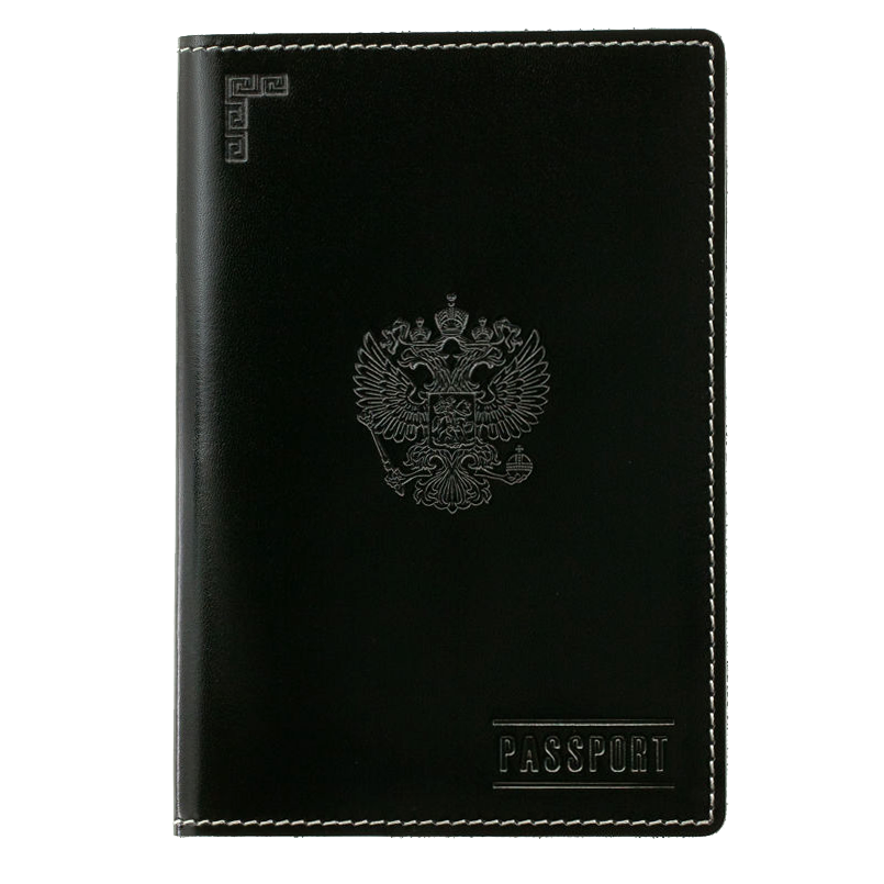 фото Обложка для паспорта мужская эллада оп-о черная