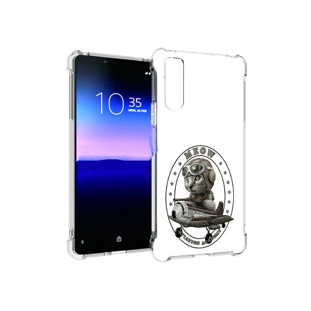 

Чехол MyPads Tocco для Sony Xperia 10 II кот в самолете (PT158941.227.395), Прозрачный, Tocco