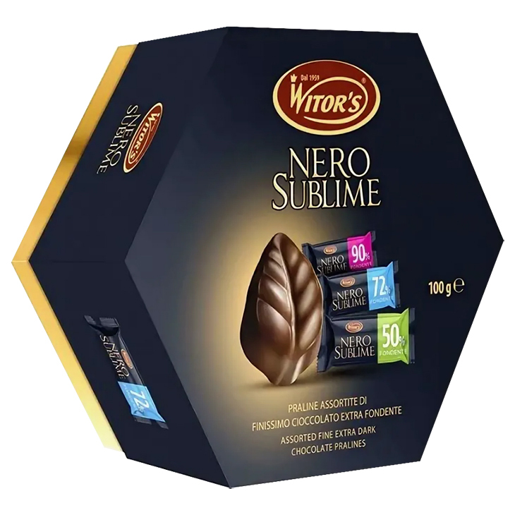 

Конфеты шоколадные Witor's Nero Sublime пралине из темного шоколада ассорти 100 г
