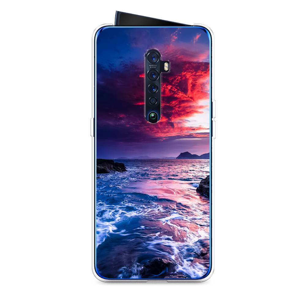 

Чехол Awog на Oppo Reno 2 "Волны 1", Разноцветный, 253550-4