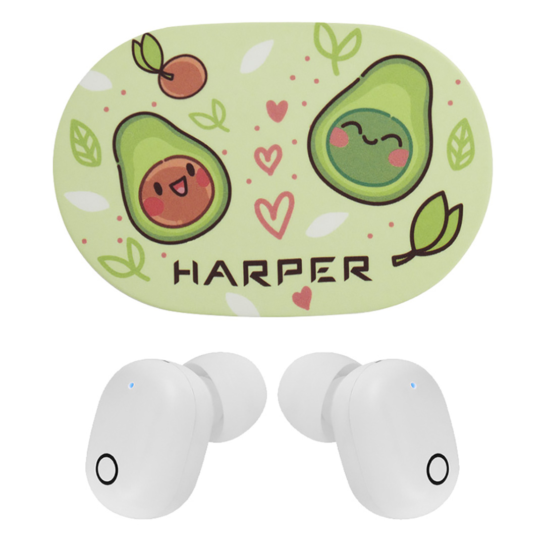 фото Беспроводные наушники harper hb-533 white (h00003103)