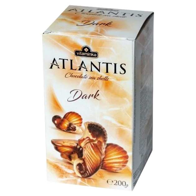 Конфеты Vitaminka Atlantis Dark морские ракушки 200 г