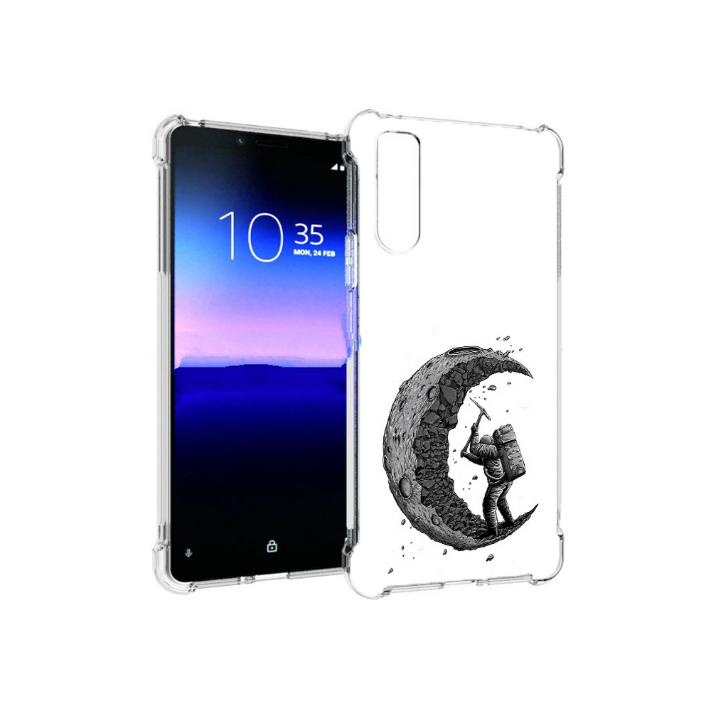 

Чехол MyPads Tocco для Sony Xperia 10 II камненная луна (PT158941.227.384), Прозрачный, Tocco