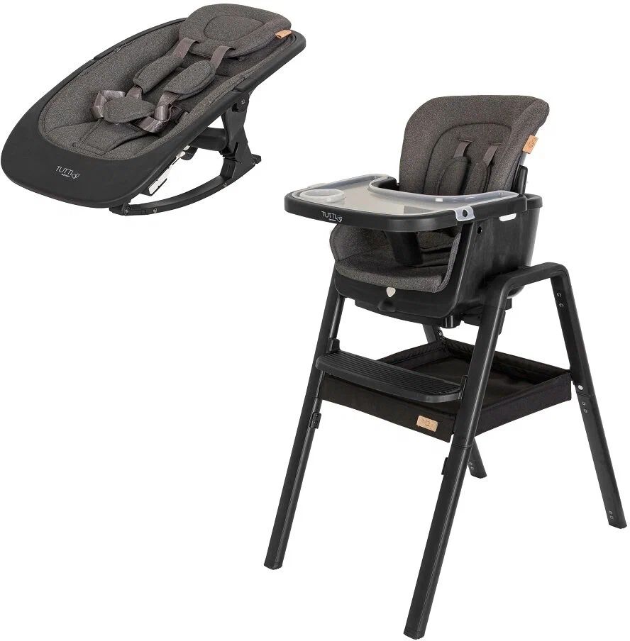 Стул для кормления Tutti Bambini High chair NOVA Complete Black/Black