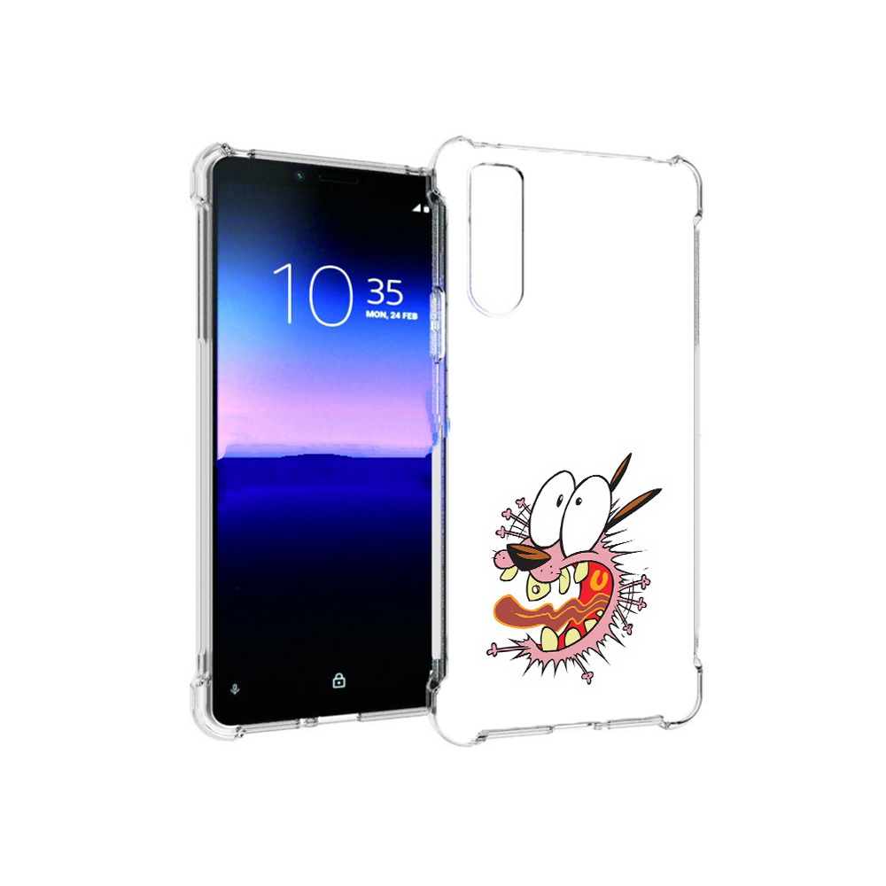 

Чехол MyPads Tocco для Sony Xperia 10 II испуганный бобик (PT158941.227.381), Прозрачный, Tocco