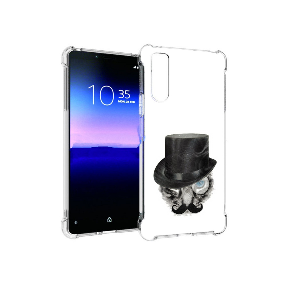 

Чехол MyPads Tocco для Sony Xperia 10 II интелегентный кот (PT158941.227.378), Прозрачный, Tocco