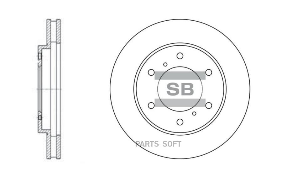 

Диск тормозной передний SANGSIN BRAKE SD4311