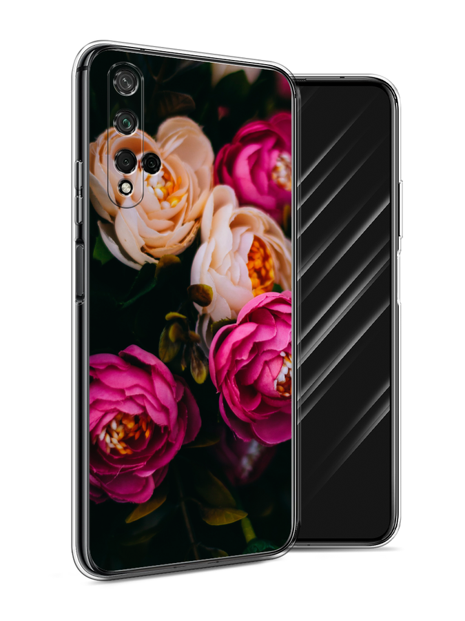 

Чехол Awog на Honor 20 "Розовые пионы на черном", Розовый;черный, 69550-8