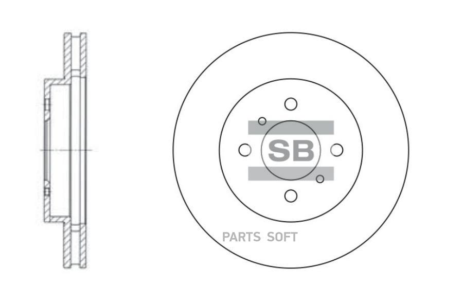 

Диск тормозной передний SANGSIN BRAKE SD4309