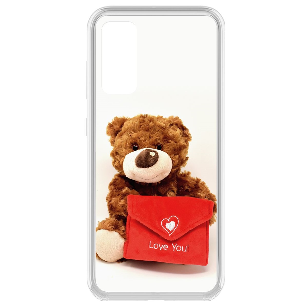 

Чехол-накладка Krutoff Clear Case Медвежонок тебя любит для Samsung Galaxy S20 FE