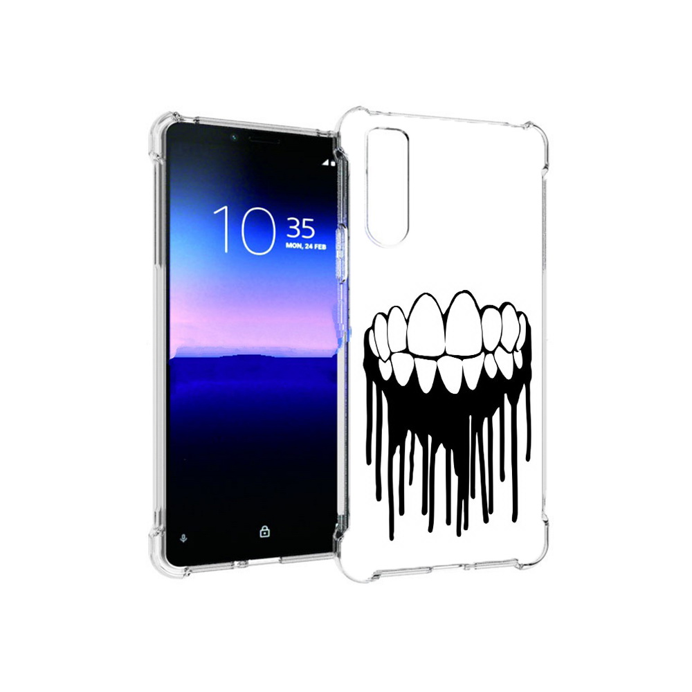 

Чехол MyPads Tocco для Sony Xperia 10 II зубы (PT158941.227.372), Прозрачный, Tocco